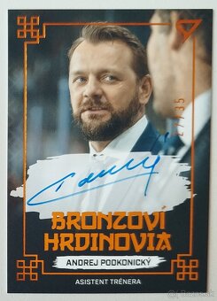 Hokejové kartičky HS 2022 BRONZOVÍ HRDINOVIA BLACK AUTO /35 - 17