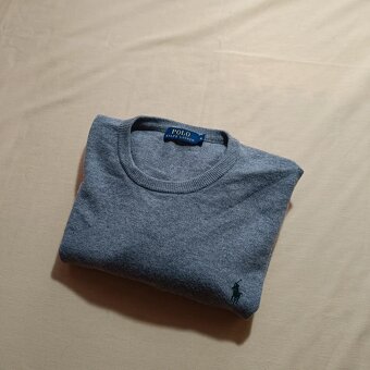 Polo Ralph Lauren 100% merino wool sivý vlnený sveter XL - 17