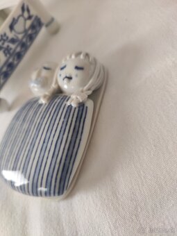 Porcelánová dóza na bonbóny,cibulák, Dubí, limitka - 17