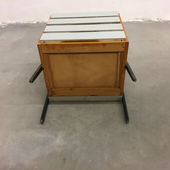 Retro Vintage nocny stolik prirucny stol mala komoda - 17