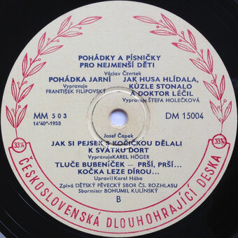 LP CESKE ROZPRAVKY A PLATNE PRE DETI PREDAM - 17