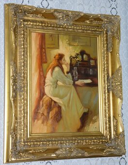 Obrazy - olej na desce - 17