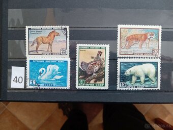 Poštové známky č.861 - 20 ks sérií SVET II. - fauna, flora - 17