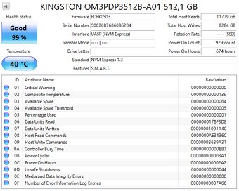M.2 NVMe SSD ADATA / Kingston / Patriot / Samsung 512GB - 17
