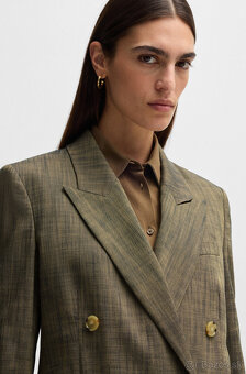 dvojradové zelené sako - 34 - Boss - nové - 17