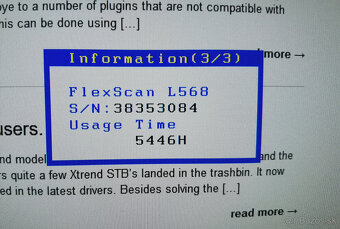 Predám veľmi zachovalý LCD EIZO FlexScan L568 17" monitor - 17