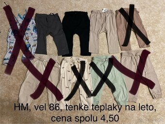 Velky balik oblecenia vel. 86 letne aj jesenne veci - 17