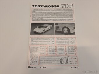 Pocher 1:8 Ferrari Testarossa Spider (K54) - 17