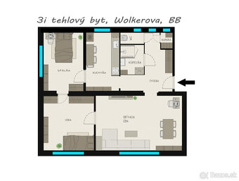 STARÁ FONČORDA / 3i TEHLOVÝ byt BB / REKONŠTRUKCIA / 86m2 / - 17