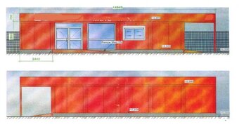 Priestranná modulárna predajňa / kancelária z kontajnerov - 17