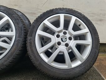 5x112 R17 ŠKODA + ZIMNE PNEU 225/45 R17 - 17