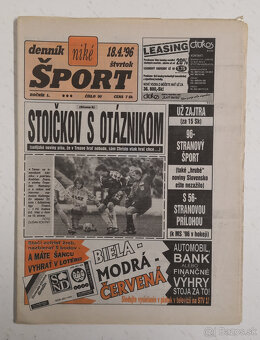 Staré noviny Denník Šport 2 - 17