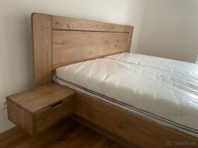Dubová masívna posteľ s úložným priestorom - 17