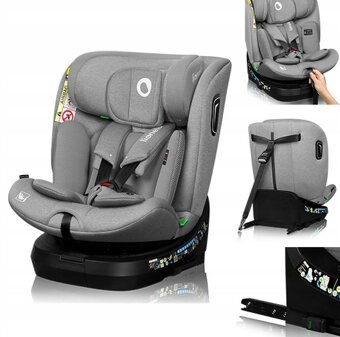 Luxusná Autosedačka I-SIZE (40-150) / 0-36 kg otočná 360 stu - 17