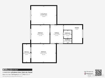 3 izbový byt v pôvodnom stave, ktorý čaká na vašu víziu - 17