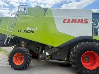 Sklízecí mlátička Claas Lexion 660, žací lišta V750, rok výr - 17
