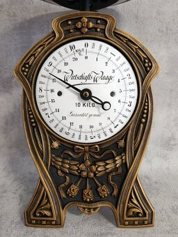 Velmi pěkné jednomiskové litinové 10kg váhy Deutsches r.1905 - 17