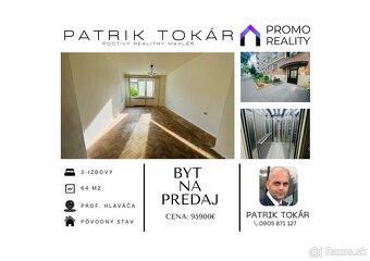 3i byt – tehlový, slnečný, voľný ihneď, 64 m² - 95900€ - 17