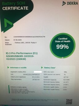 VW ID3, 2021, 1.majitel, SoH 99% - 17