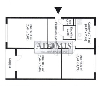 3-izb. TEHLOVÝ byt Južná trieda/Panelová 72 m2 blízko centra - 17