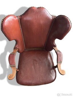 Artifort vintage kožená stolička – originál z 60.–70. rokov, - 17