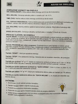 Predám elektrický bežecký pás Trinfit Gara T250 - 17