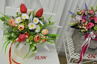 Jarný, veľkonočný veniec, aranžmán - 17