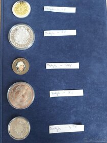 Zbierka medailí a VÝROČNÉ dvojeurových mincí + žetóny - 17