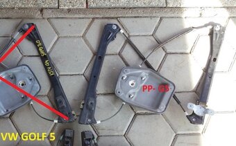 Motorčeky El. okien - GOLF5, GOLF 5 PLUS, PASSAT B6 - 17
