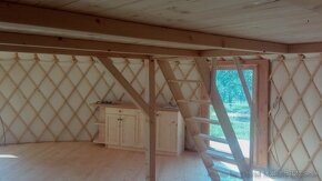 Jurta - nová a nepostavená ke skvělému bydlení průměr 8m50m2 - 17