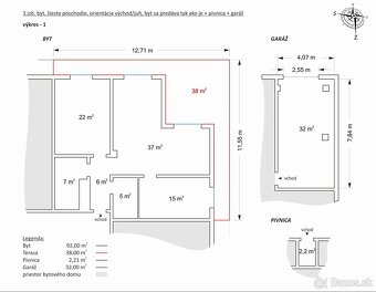Predám luxusný 3-izb. byt 130m² (1m²/2.300,-eur) - 17