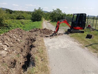 Zemné a Výkopové práce.Minibager,Sklapac. - 17