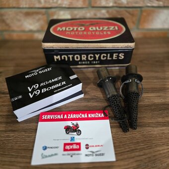 MotoGuzzi V9 Bobber 2018 výfuky Zard + doplnky - 17