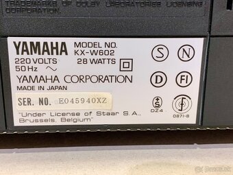 YAMAHA KX-W602 …. Kazetový deck - 17