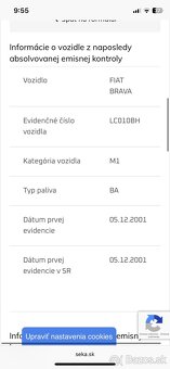 Fiat brava sx, 138 tisíc km, r.v. 2002 - 17