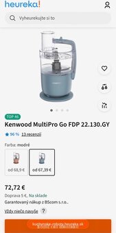 Food processor Kenwood FDP22.130GY MultiPro Go - 17