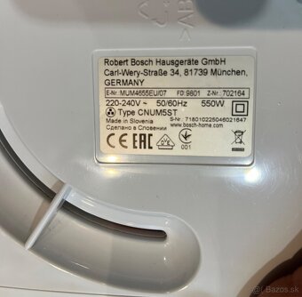 Bosch mum Profimix 46 4655EU/07 kuchynský robot 550w - 17