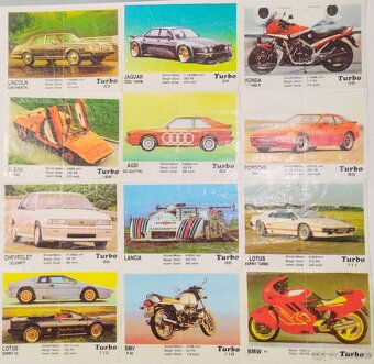 Obrázky áut zo žuvačiek Kent Turbo - 17