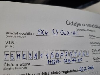 Suzuki SX4 , 1.5i benzín, slovenské vozidlo - 17