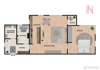 REZERVOVANÉ - 2 izbový byt v centre Senca - 60,82 m2 - 17