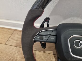 AUDI VOLANT KARBON - ALKANTARA - CERVENE ŠITIE - 17