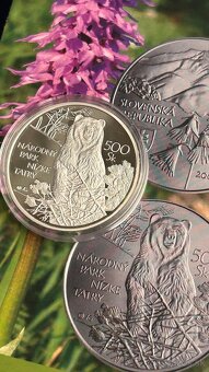 Slovenske mince proof, striebro, korunova mena. - 17