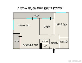 3i byt / JESENSKÝ VŔŠOK / BB / CENTRUM / 114 m2 - 17
