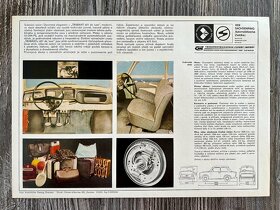 Dobový prospekt Trabant 601 ( 1966 ) česky - 8ks - 17