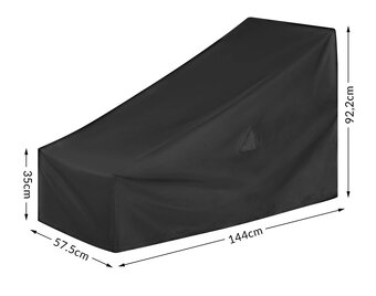 Ergonomické zahradné lehátko drevené agát poduška kryt - 17