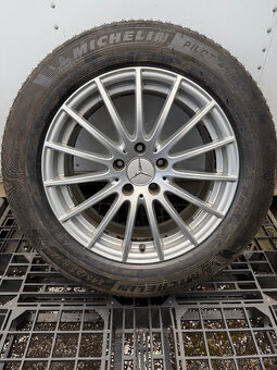 PREDÁM sadu 17" AL disky Mercedes-Benz +zimné pneu MICHELIN - 17