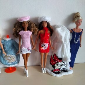 Čivava na roláku pre bábiky barbie šaty sukne oblečenie - 17