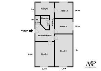 VÝRAZNÁ ZĽAVA NA PREDAJ 4 IZBOVÝ BYT, 84M2, LÚČKY, HOL - 17