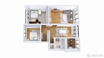 Prenájom veľkého 4-izbového bytu s loggiou, 93 m², Trenčín – - 17
