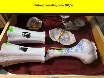 Starožitné kryštály/sklo/porcelán - 17